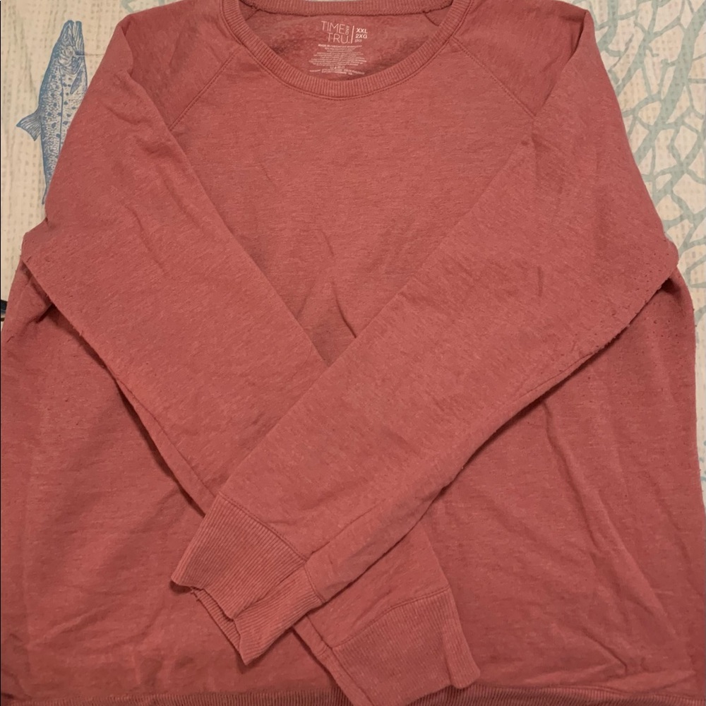 Time and True coral XXL sweatshirt